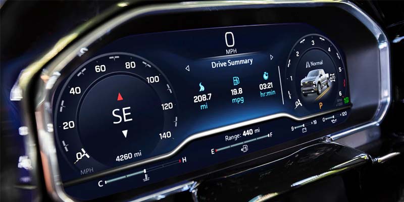 Chevrolet Silverado 1500 dashboard view