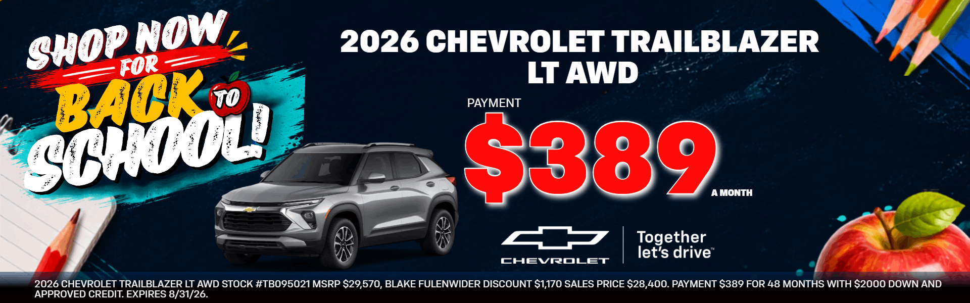 New 2026 Chevrolet Trailblazer